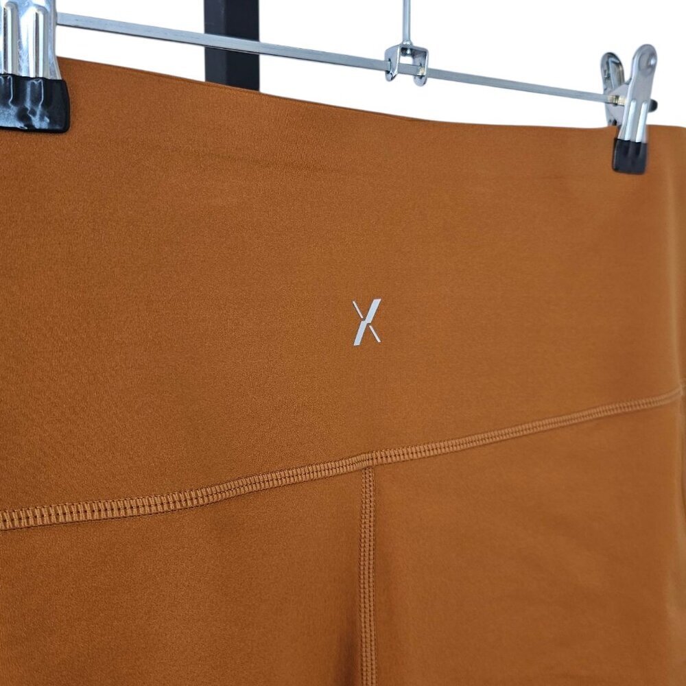 Knix Stashable Pocket Athletic Shorts, Thick Shaping Waistband, Rust, Size XXL - Picture 3 of 9